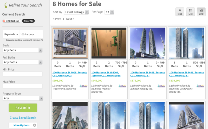 100 Harbour Condos for Sale - Live Listings - Contact Yossi Kaplan