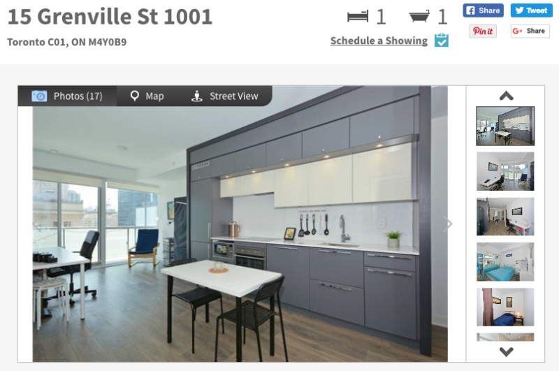 15 Grenville Condos - One + Den for Sale