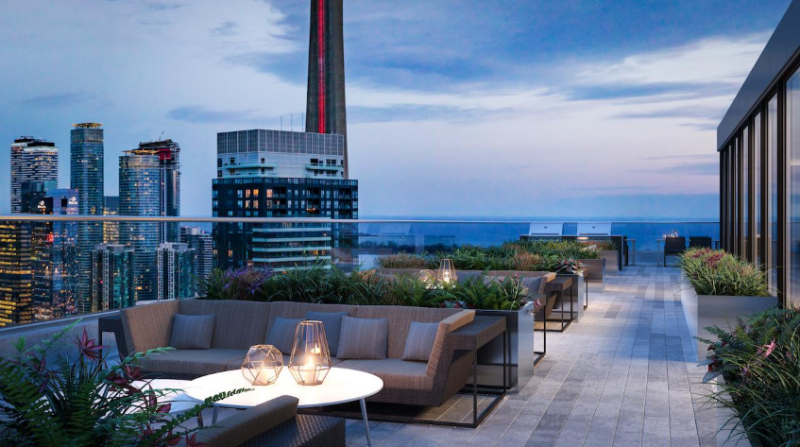 357 King West Condos - Rooftop Terrace Amenities