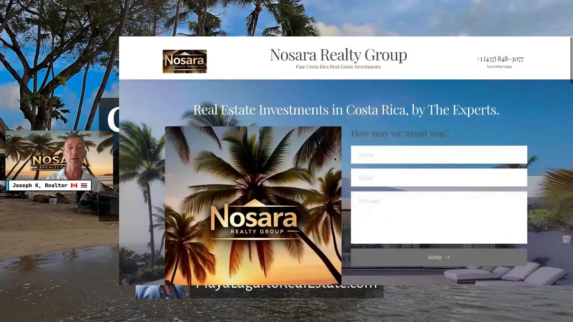Nosara Realty Group and Playa Lagarto real estate website