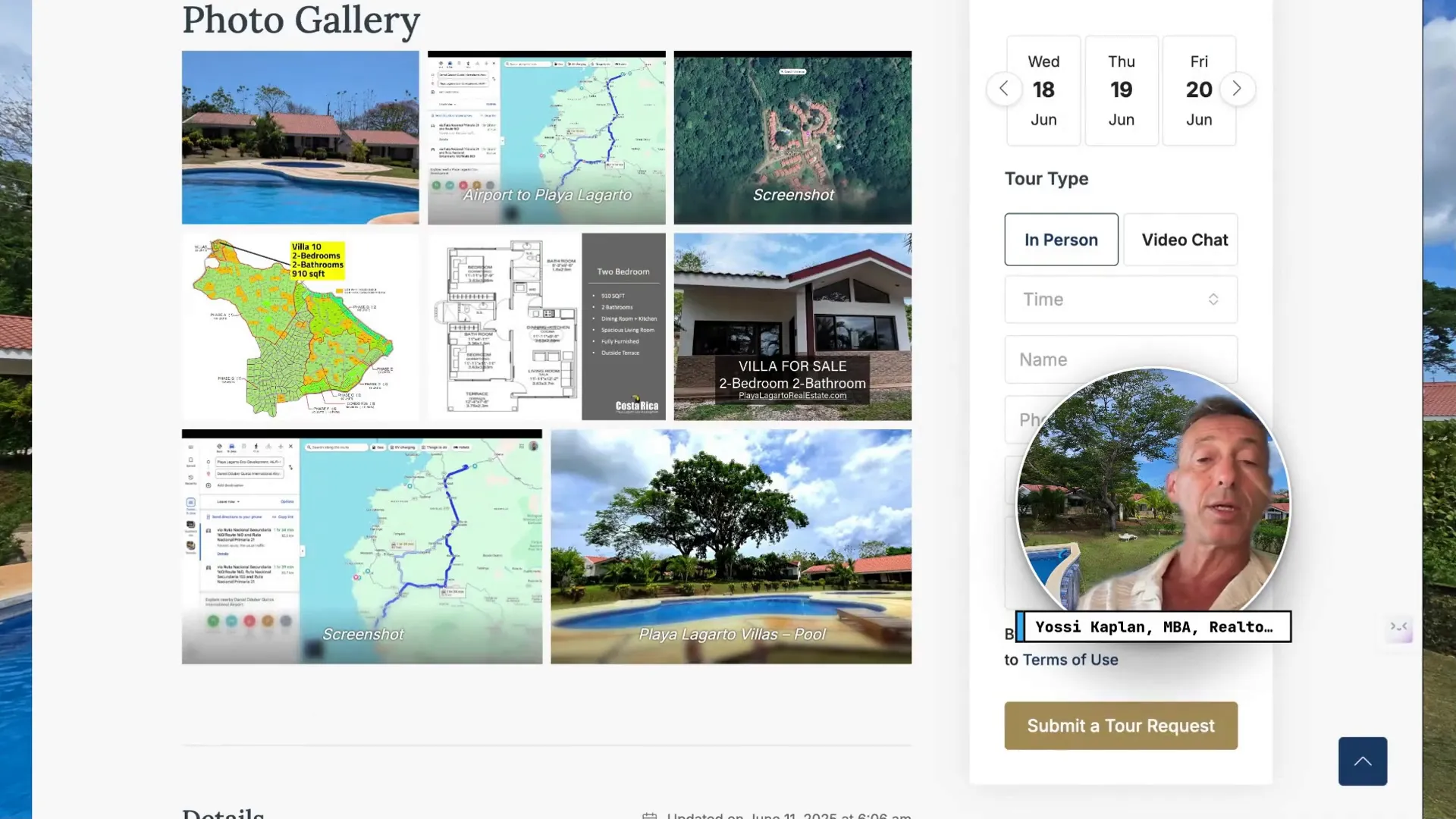 Villa rental and investment potential in Costa Rica