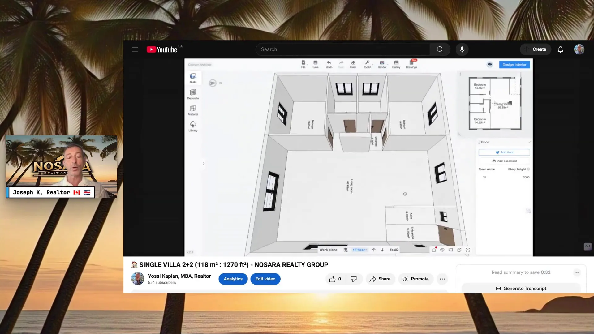 118 square meter villa floor plan showing bedrooms and bathrooms