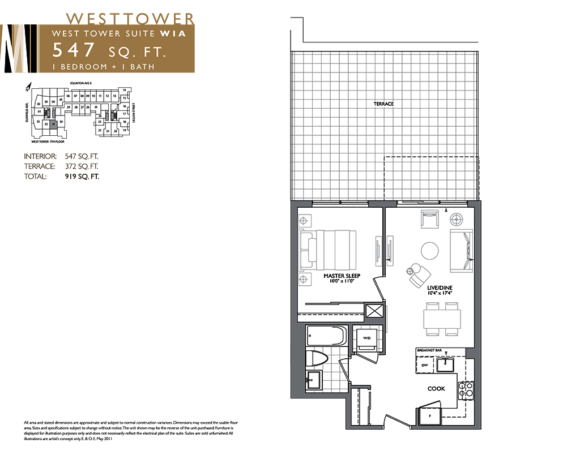 98 LILLIAN ST - ONE BEDROOM FLOORPLAN 547 SQ FT - CONTACT YOSSI KAPLAN