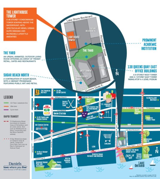 Daniels Waterfront Neighbourhood Map - VIP Sales Contact Yossi Kaplan