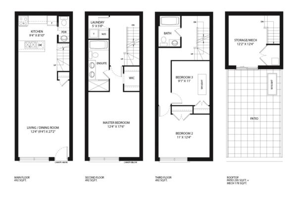 HERITAGE TOWNS - SAMPLE FLOORPLAN - CONTACT YOSSI KAPLAN