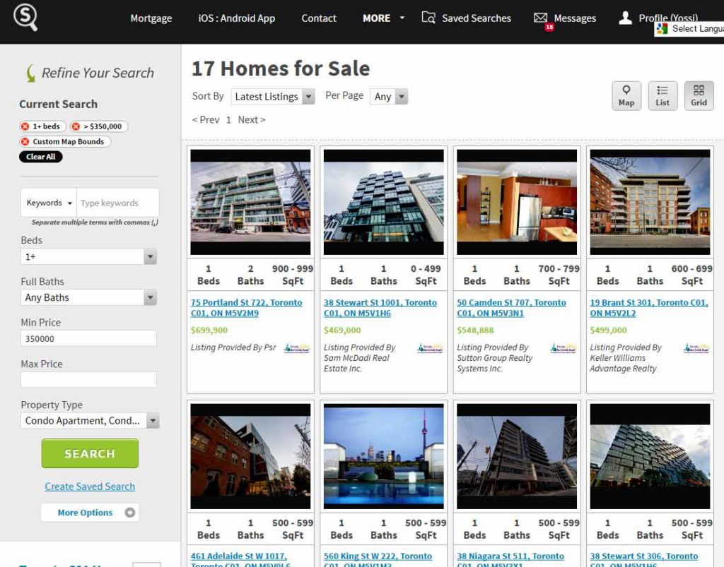 King West Condos for Sale - Live Listings