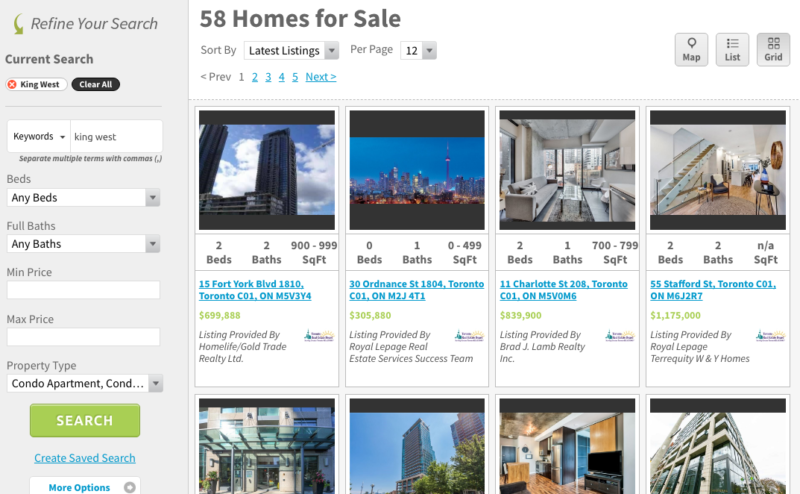 King West Condos for Sale - Live Listings Search - Contact Yossi Kaplan