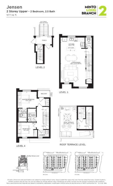 Minto Longbranch Townhomes - Jensen Floorplan
