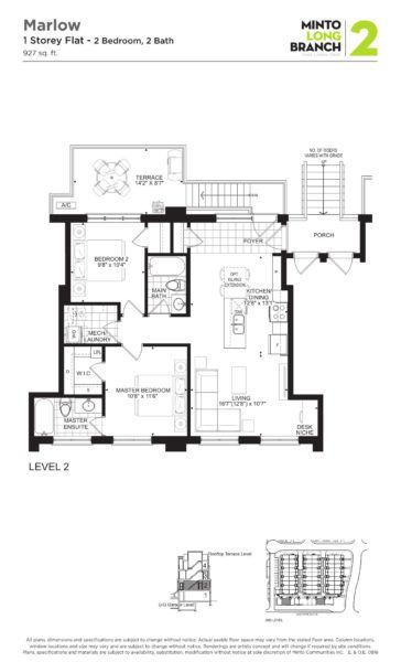 Minto Longbranch Townhomes - Marlow Floorplan