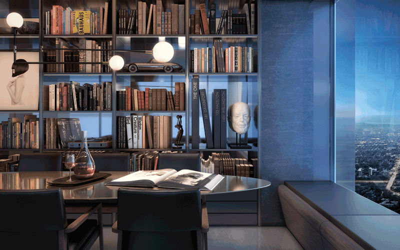 One Bloor West Residences - Library