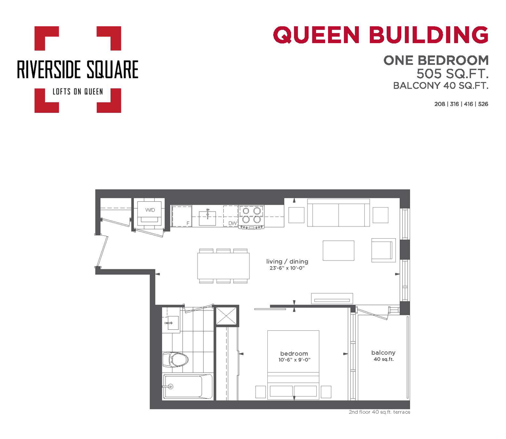 RIVERSIDE SQUARE CONDOS - ONE BED 505 SQ FT - CONTACT YOSSI KAPLAN