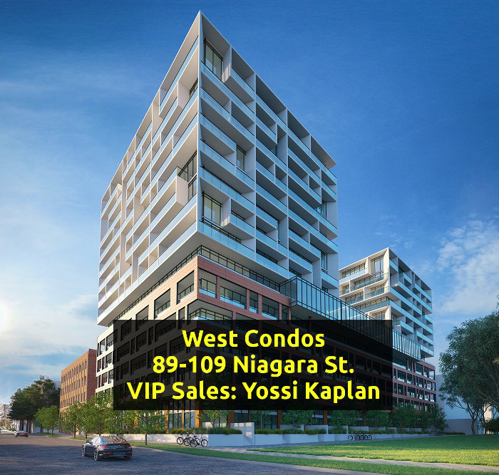West Condos @ 89-109 Niagara St - Banner - VIP Sales Yossi Kaplan