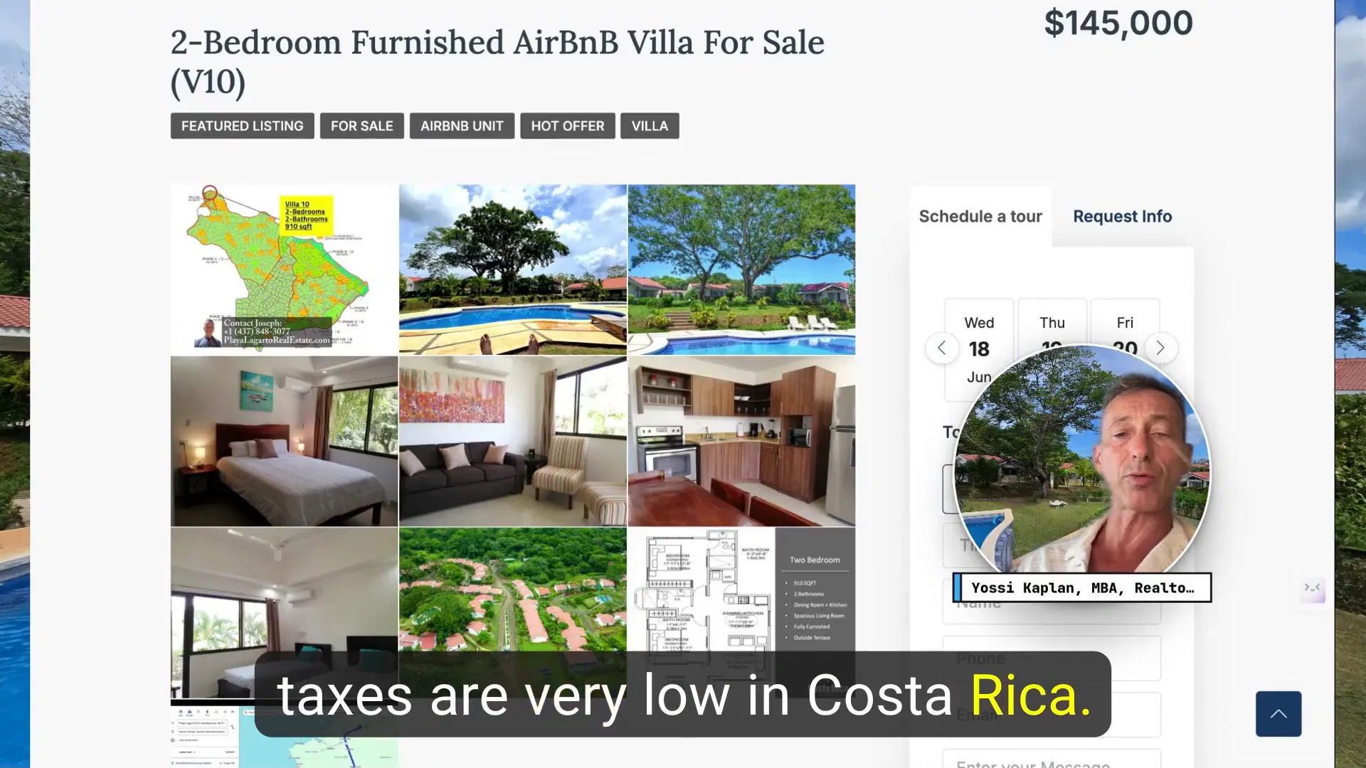 Low property taxes in Costa Rica