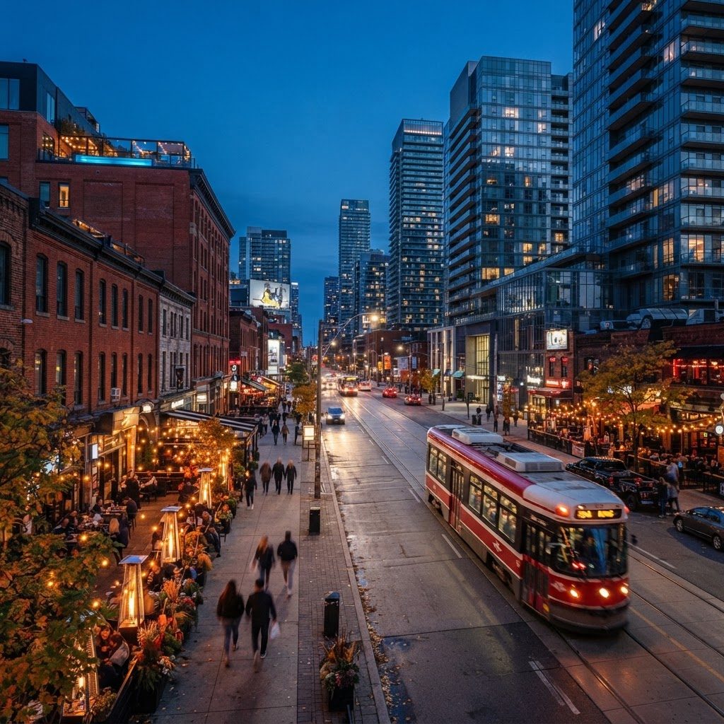 King West condos and towers in downtown Toronto