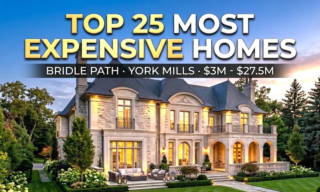 Toronto's top 25 most expensive homes