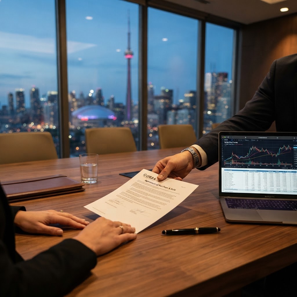 Toronto condo offer negotiation with market trend and mortgage analysis